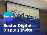 Easter 2025 – digital display invite (Canva)